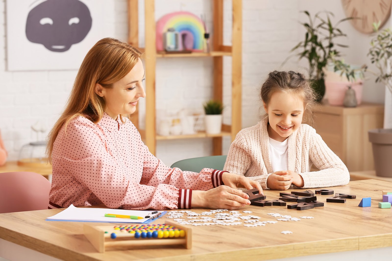 child in a therapy setting